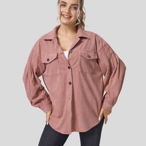 Halara “Desert Sand” Pink Corduroy Jacket